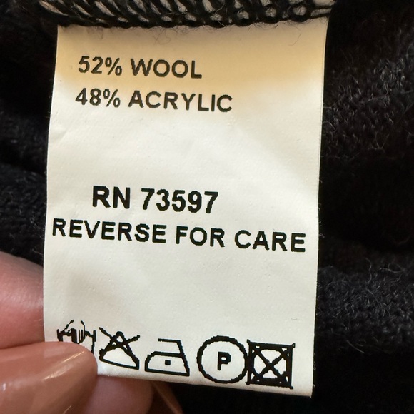 Saks Fifth Avenue Men’s Italian Wool Gray Sweater Red Orange Blue Argyle Size L - Picture 6 of 15